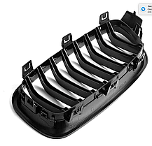 Решітка ноздрі BMW (БМВ) 3 series (F30, F31) 2012-2019 Глянець 2 ребра, фото 6