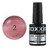 Гель-лак Oxxi Professional Glory №002 (персиково-рожевий з шиммерами, магнітний), 10мл, фото 3