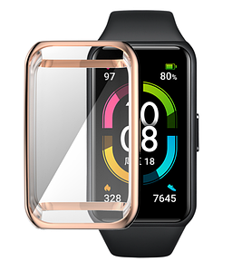 Чохол-накладка DK Silicone Color Face Case для Honor Band 6 (012534) (rose gold)