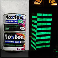 0.5 л Світна в темряві фарба для інтер'єру серії Noxton ECO із зеленим перерізом