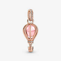 Серебряный шарм Pandora "Воздушный шар" в розовой позолоте 789434C01