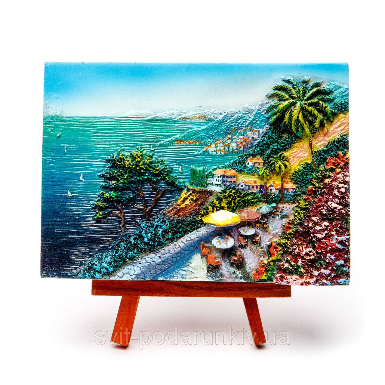 Картина об'ємна морської тематики з полігуми КУП-2-18 середня , фото 1