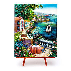 Картина з морським пейзажем об'ємна КУП-3-08 велика