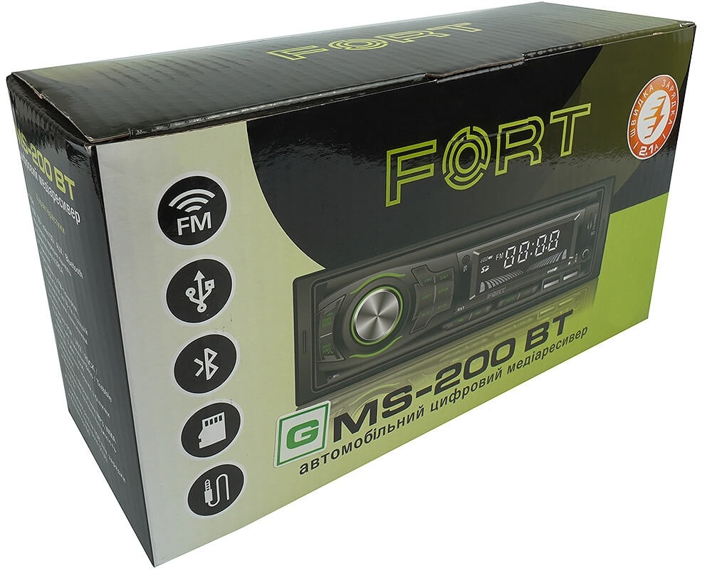 Автомагнитола с блютузом зарядкой телефона USB AUX SD-карта FORT MS-200BT  (ID#1434549916), цена: 799 ?, купить на Prom.ua