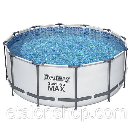 Каркасний басейн "Steel Pro Max" Bestway 56418 (366х100см) сходи, насос і фільтр, фото 3