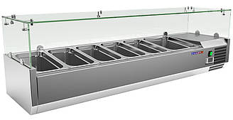 Вітрина настільна холодильна COOLEQ VRX 1500/380 3 х GN1/3 + 1 x GN 1/2