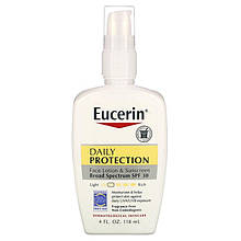 Зволожуючий лосьйон для лиця щоденний захист від сонця SPF 30 без запаху, 118мл Eucerin