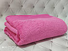 Пляжний махровий рушник на шезлонг 75 на 200 см Туреччина рожевий, фото 2