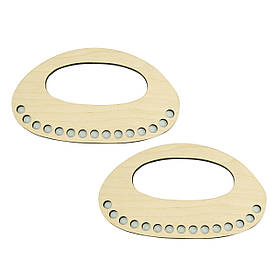 Ручки для сумки з фанери у формі овалу -03