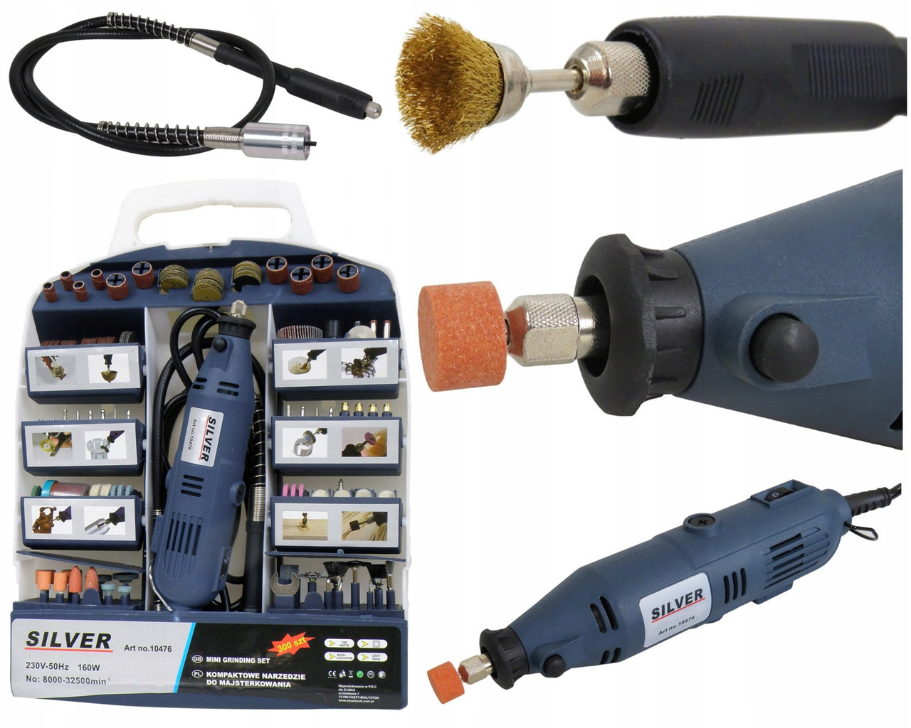 Шліфувально-гравірувальне машина Silver ! 350 Вт + гнучкий вал, фото 1