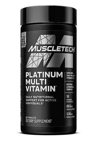 Мультивітаміни MuscleTech Platinum Multi vitamin 90 tab, фото 1