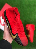 Футбольные Бутсы Nike Mercurial Vapor 13 спортивная обувь для футбола найк меркуриал красные копы