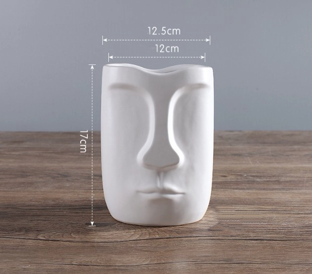 Ваза MING FACE. Модель RD-1132 Модель У білий, фото 1