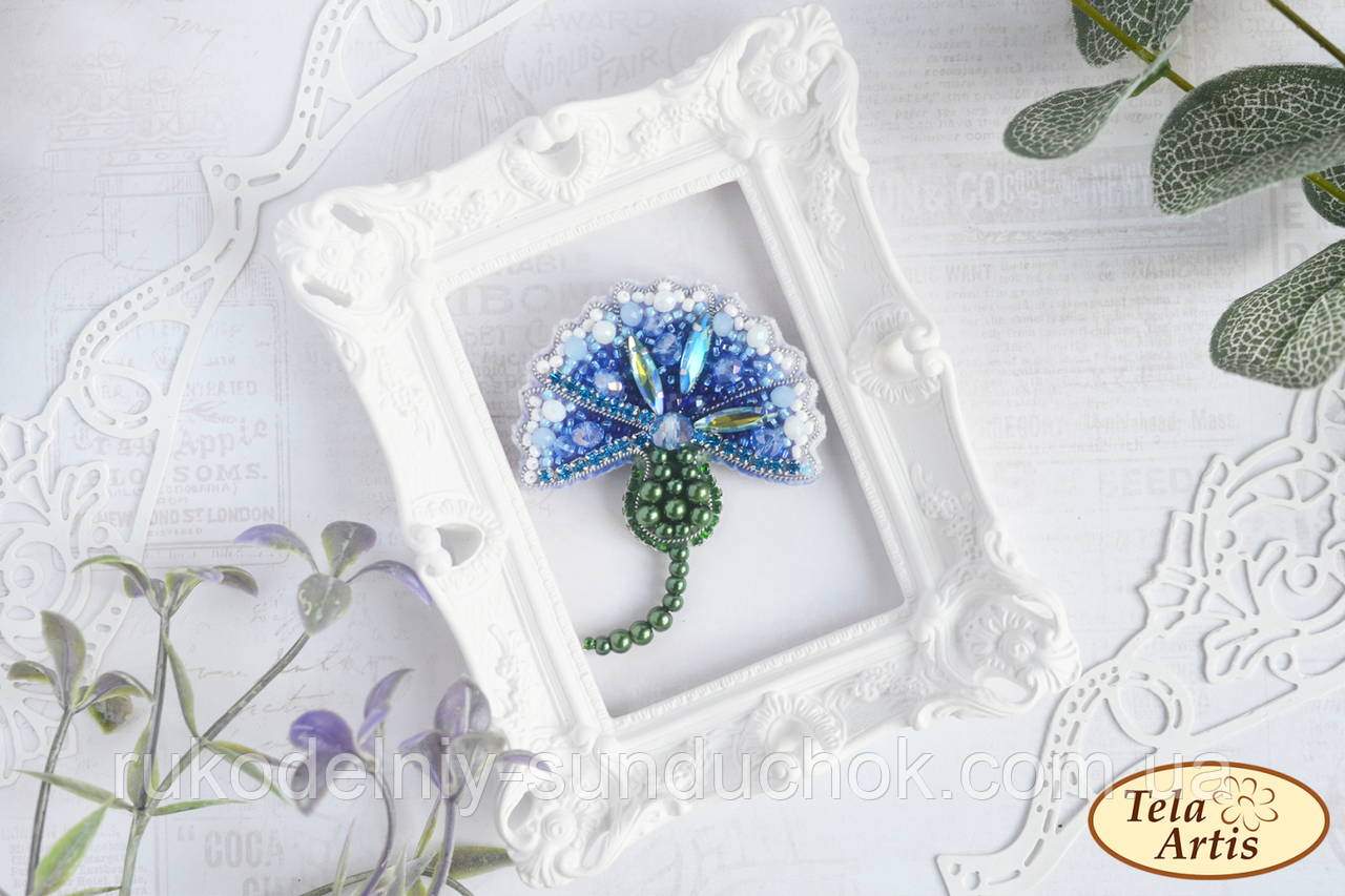 Набір для виготовлення брошки Тела Артіс Волошка Б-016, фото 1