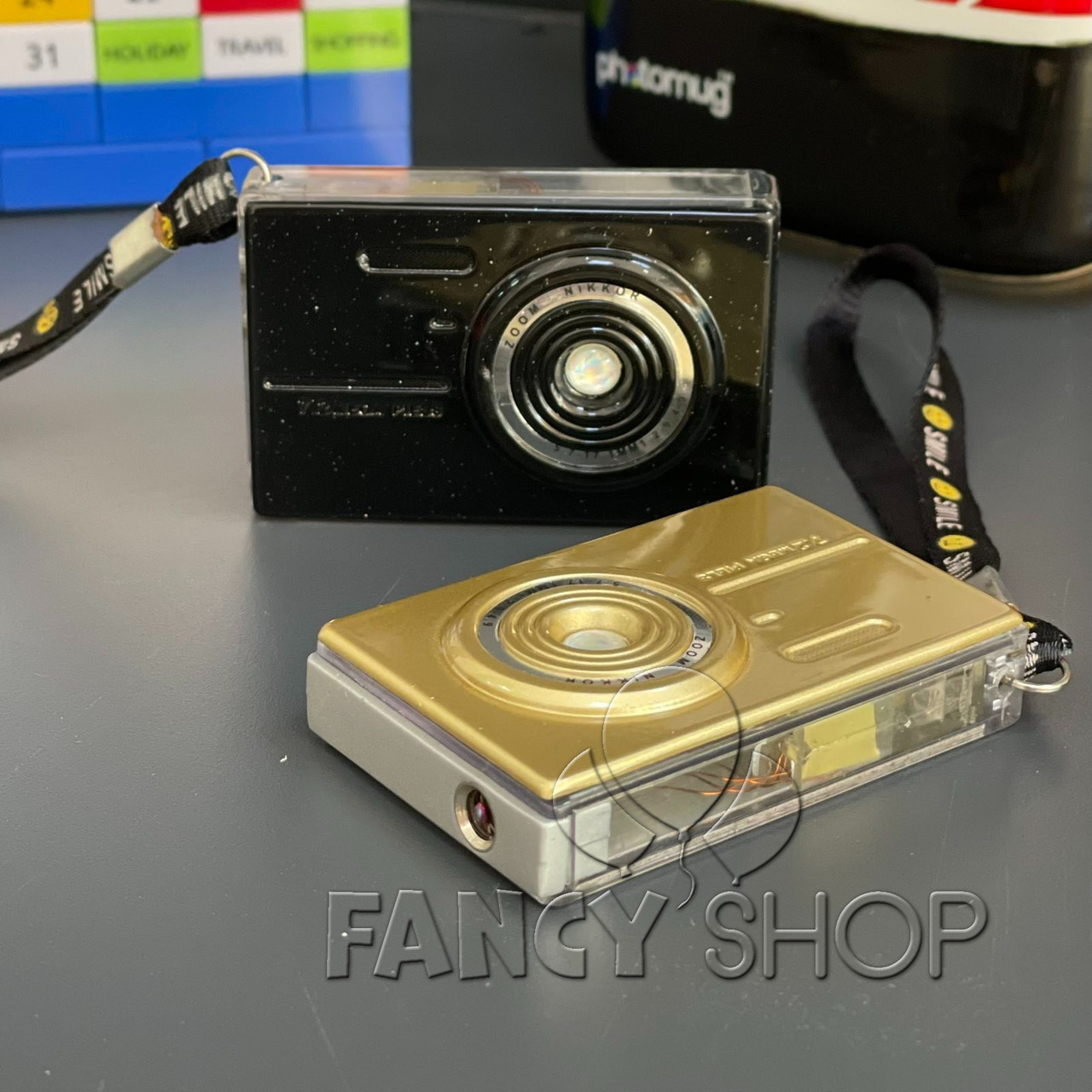 УЦІНКА!!! Запальничка оригінальна у вигляді "Фотоапарат" газова подарунок сувенір мікс, фото 1