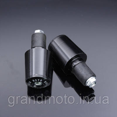 Важки в кермо мотоцикла точені чорні, фото 1