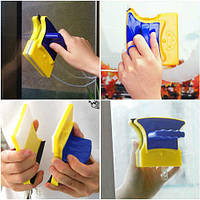 Магнитная щетка для мытья окон с двух сторон Double Side Glass Cleaner
