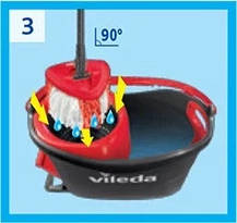 Набір для прибирання швабра+відро Vileda Easy Wring&Clean Turbo, фото 5