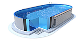 Каркасний басейн з отворами 6х3,2х1,5 м. IBIZA OVAL 3EXB0629, фото 4