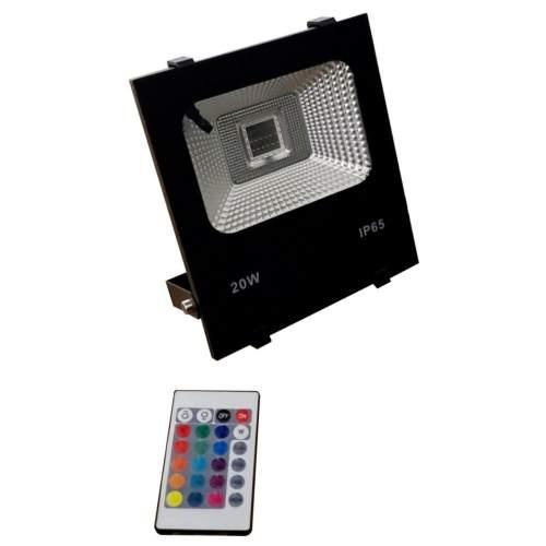 Прожектор RGB (різнокольоровий) 20W с пультом IP65 LED STORY Premium