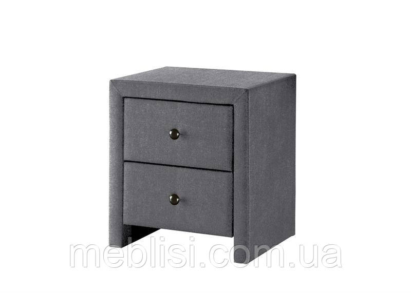 Приліжкова тумба PRIMA 3 сірий оксамит Halmar