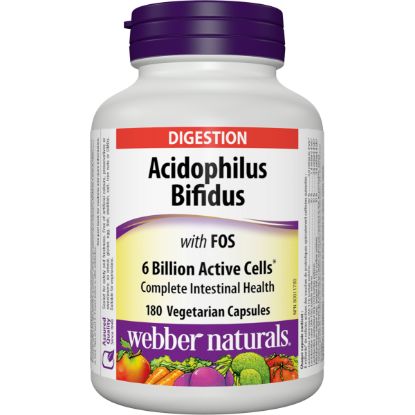 Прибуток Webber Naturals Acidophilus + Bifidus 6 Billion 180 капсул
