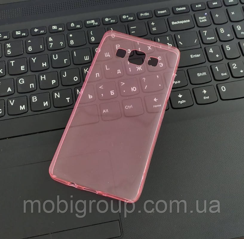 Силіконовий чохол 0,3 мм Samsung A5 (2015), Рожевий