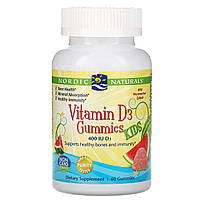 Детский витамин д3 Nordic Naturals Kids Vitamin D3 400 IU Gummies 60 жевачек