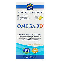 Омега + д3 Nordic Naturals Omega-3 690 mg + vitamin D3 1000 IU 120 капсул