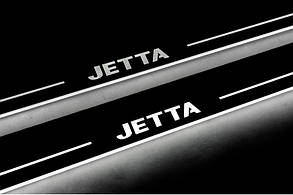 Накладки на пороги з підсвічуванням для Volkswagen Jetta VI (2010-2018)