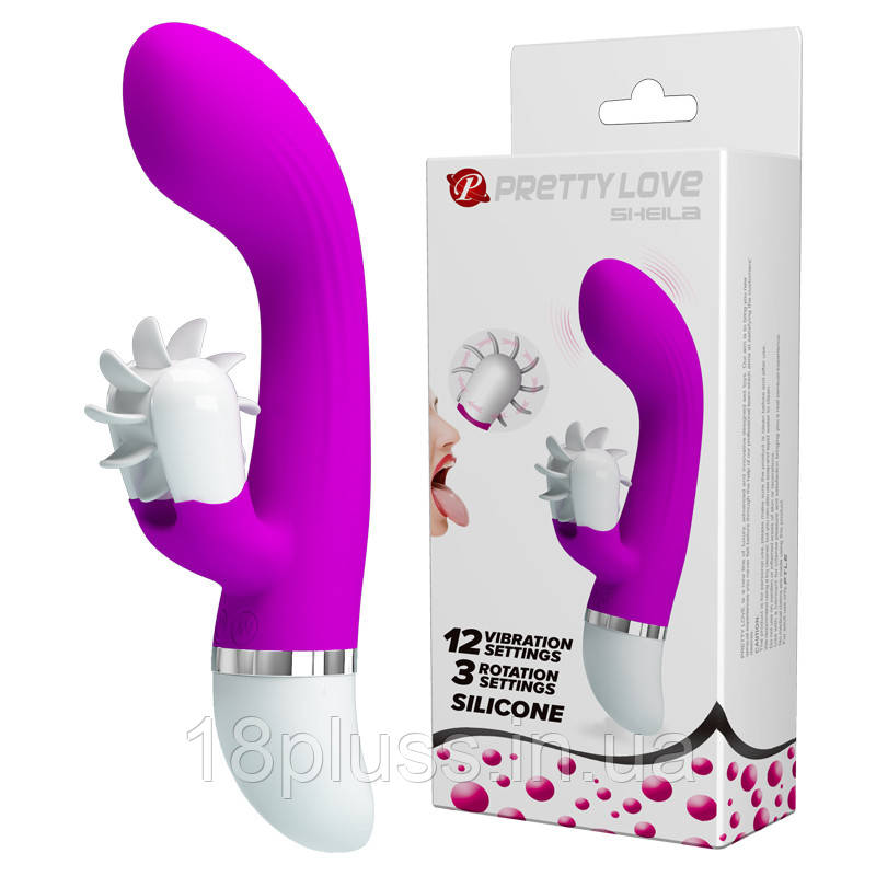 Вібратор Pretty Love Sheila Rolling Vibrator Purple, фото 1