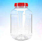 ПЕТ Банка квадратна 5 л. з кришкою 110 мм., фото 2