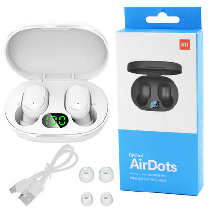 Бездротові навушники Redmi AirDots з кейсом, індикація заряду, фото 2