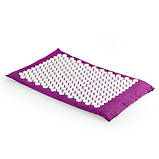 Масажний акупунктурний килимок з подушкою | Масажер для спини і ніг OSPORT | Аплікатор Кузнєцова, фото 6