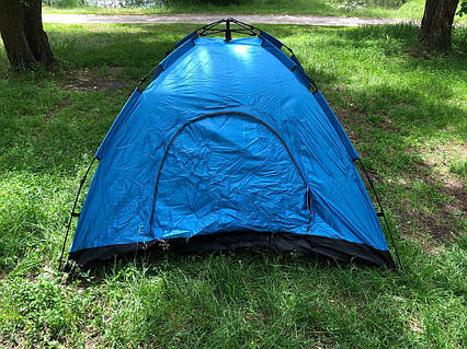 Палатка туристична 2.3x2,3 м best 3 синя