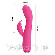 Вібратор Pretty Love Rachel licking Vibrator Magenta, фото 2
