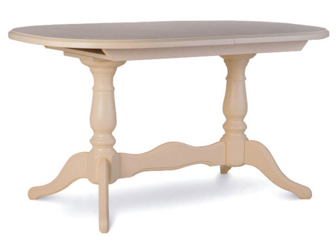 Купить Стол деревянный овальный на двух ножках, кухонный, обеденный ...