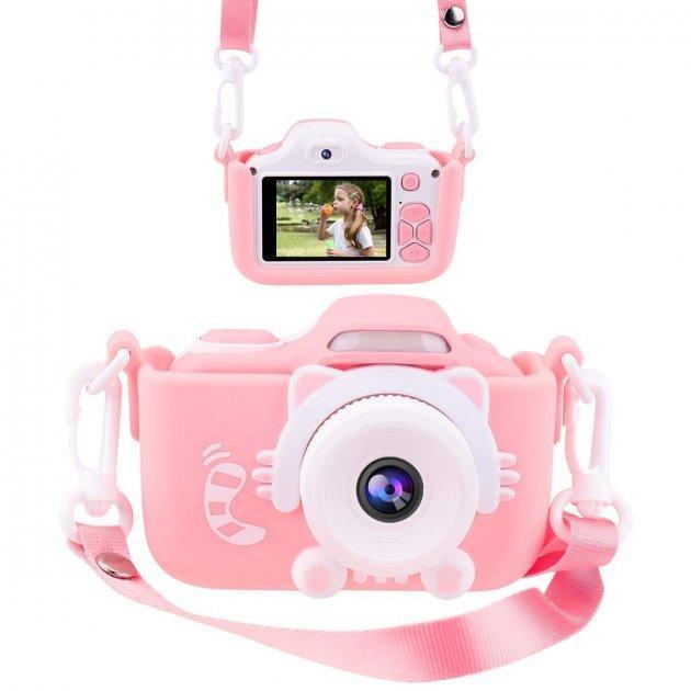 Фотоаппарат детский котик Kidds GM-20 (Pink) | Детская камера коти - фото 3 - id-p1434709779