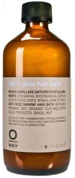 Шампунь для волосся з анти-фриз ефектом Rolland Oway Silk'n Glow Shampoo, 500 мл