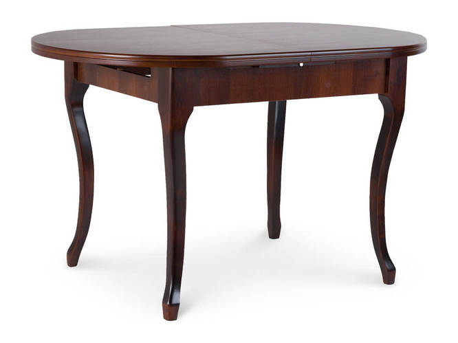 Стол деревянный овальный раскладной, кухонный, обеденный ВЕНА-3 (орех ...