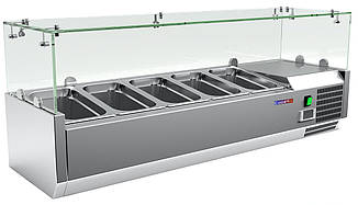 Вітрина настільна холодильна COOLEQ VRX 1200/330 5 х GN1/4