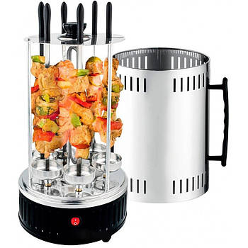 Багатофункціональна електрошашличниця на 6 шампурів, 1000W Kebabs Machine / Електрична шашличниця 1000W