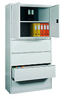 Шафа архівна,бухгалтерська металева шафа для документів, шафа для кореспонденції  SKB 1 комбінована 1990(в)х1000(ш)х435(гл)