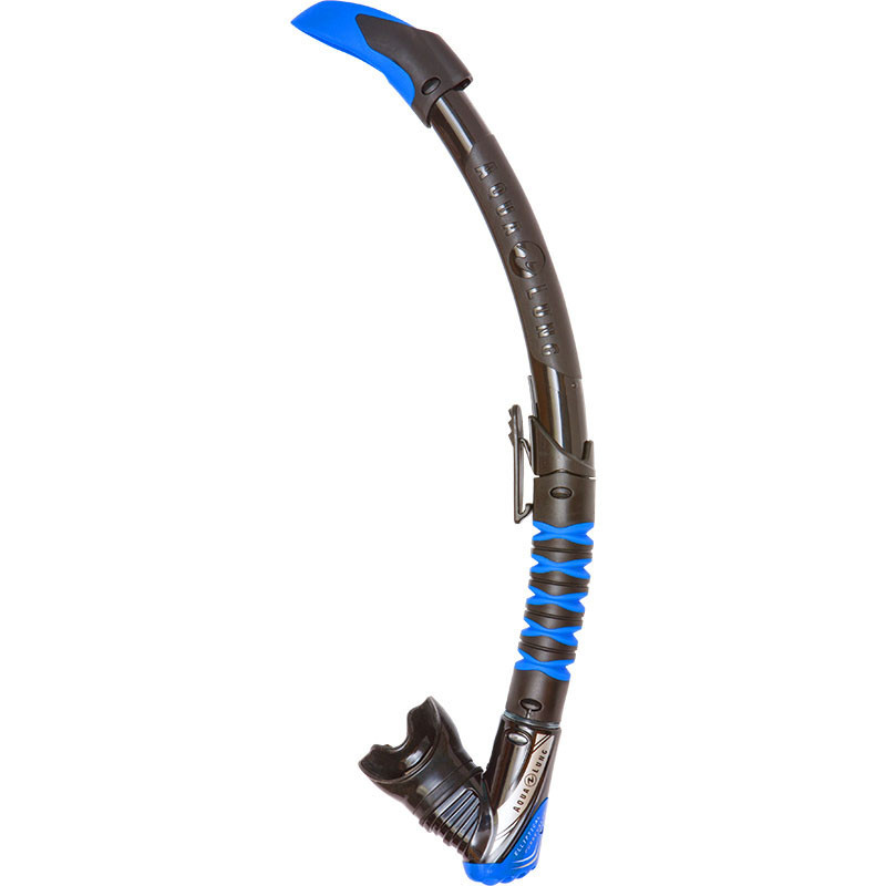 Трубка Aqualung Zephyr Flex для дайвінгу та снорклінгу, чорно-синя