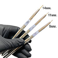 Трансформер кисть для розпису та дизайну нігтів (металевий, з ковпачком), 1шт.