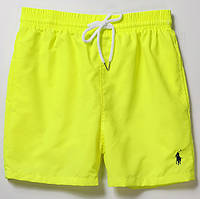 Чоловічі шорти (плавки) для купання Polo Ralph Lauren, колір кислотний жовтий, різні розміри