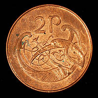 Монета Ирландии 2 пенса 1996 г.