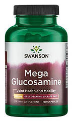 Swanson Mega Glucosamine 750 mg, Глюкозамін (120 капс.)