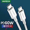 Кабель зарядный Ugreen USB 2.0 Type-C to Type-C PD QC 4.0 2М (US264), фото 3