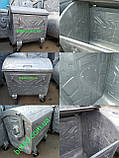Євроконтейнер (контейнер) оцинкований для сміття (твердих побутових відходів) 1,1 м.куб, фото 5